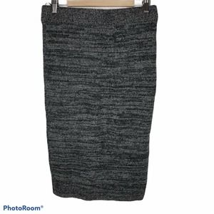 Intermix Large Cashmere Blend‎ Straight Skirt